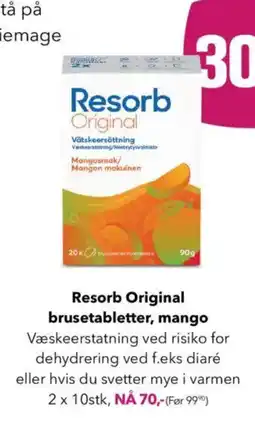 Apotek 1 Resorb Original brusetabletter, mango tilbud