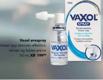 Apotek 1 VAXOL ørespray tilbud