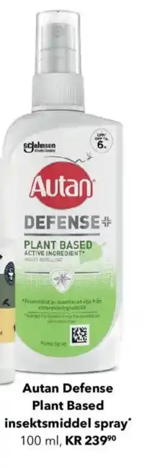 Apotek 1 Autan Defense Plant Based insektsmiddel spray tilbud