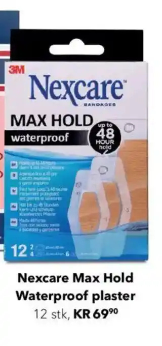 Apotek 1 Nexcare Max Hold Waterproof plaster tilbud