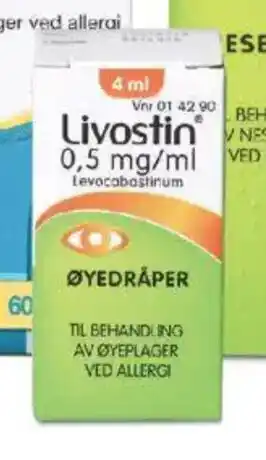 Apotek 1 Livostin øyedråper tilbud