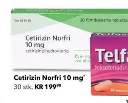 Apotek 1 Cetirizin Norfri tilbud