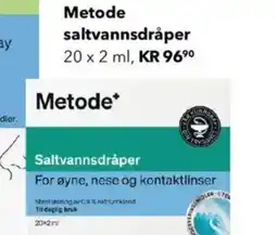 Apotek 1 METODE saltvannsdråper tilbud