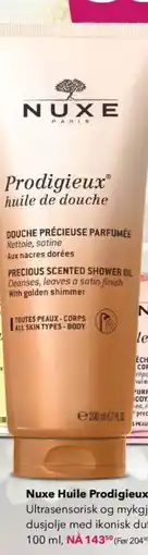 Apotek 1 NUXE Huile Prodigieux dusjolje tilbud