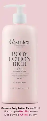 Apotek 1 Cosmica Body Lotion Rich tilbud
