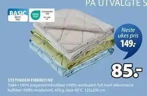JYSK STETINDEN FIBERDYNE tilbud