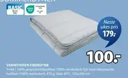 JYSK VANNTINDEN FIBERDYNE tilbud