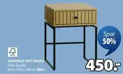JYSK HEMDRUP NATTBORD tilbud