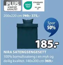 JYSK NIRA SATENGSENGESETT tilbud