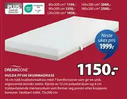 JYSK HULDA PF100 SKUMMADRASS tilbud