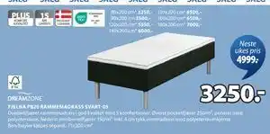 JYSK FJELNA PB20 RAMMEMADRASS SVART-05 tilbud