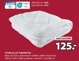 JYSK STORFJELLET FIBERDYNE tilbud