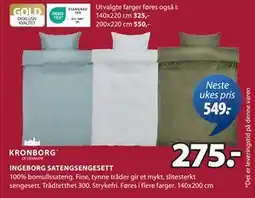 JYSK INGEBORG SATENGSENGESETT tilbud