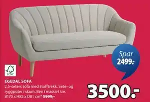 JYSK EGEDAL SOFA tilbud