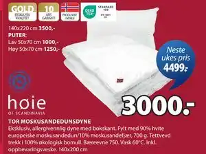 JYSK TOR MOSKUSANDEDUNSDYNE tilbud
