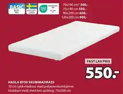 JYSK HASLA BF50 SKUMMADRASS tilbud