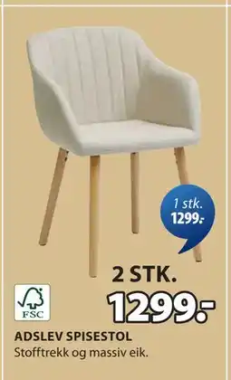 JYSK ADSLEV SPISESTOL tilbud