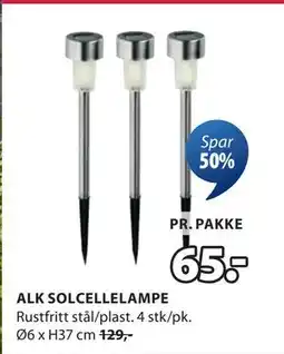 JYSK ALK SOLCELLELAMPE tilbud