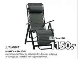JYSK MAKHOLM SOLSTOL tilbud