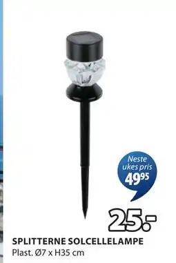 JYSK SPLITTERNE SOLCELLELAMPE tilbud