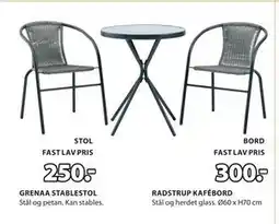 JYSK RADSTRUP KAFÉBORD tilbud