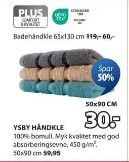 JYSK YSBY HÅNDKLE tilbud
