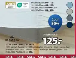 JYSK ETTE JERSEYSTRETCHLAKEN tilbud
