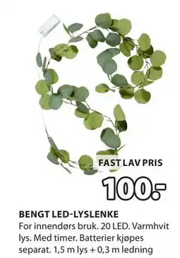 JYSK BENGT LED-LYSLENKE tilbud