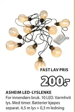 JYSK ASHEIM LED-LYSLENKE tilbud