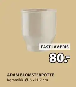 JYSK ADAM BLOMSTERPOTTE tilbud