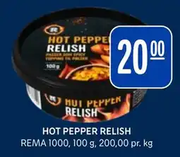 Rema 1000 HOT PEPPER RELISH tilbud