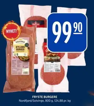 Rema 1000 FRYSTE BURGERE tilbud