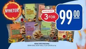 Rema 1000 REMA 1000 SNACKING tilbud