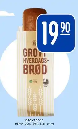 Rema 1000 GROVT BRØD tilbud