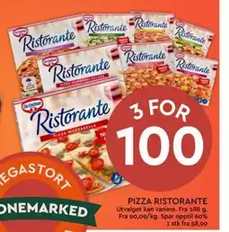 Coop Mega PIZZA RISTORANTE tilbud