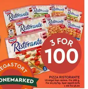 Coop Mega PIZZA RISTORANTE tilbud