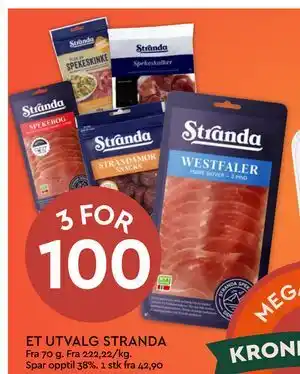 Coop Mega ET UTVALG STRANDA tilbud