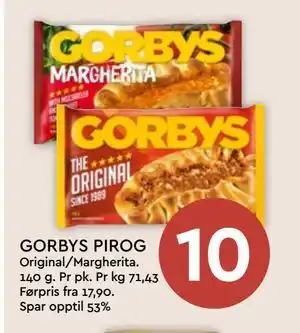 Coop Mega GORBYS PIROG tilbud