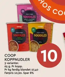 Coop Mega COOP KOPPNUDLER tilbud