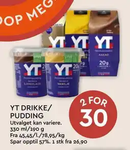 Coop Mega YT DRIKKE/ PUDDING tilbud