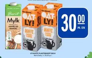 Rema 1000 UTVALGTE PLANTEBASERT MELK tilbud