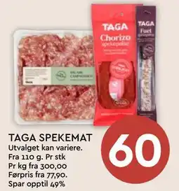 Coop Mega TAGA SPEKEMAT tilbud