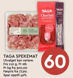 Coop Mega TAGA SPEKEMAT tilbud