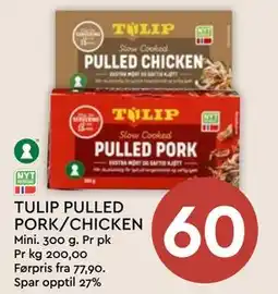 Coop Mega TULIP PULLED PORK/CHICKEN tilbud