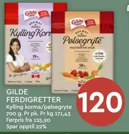 Coop Mega GILDE FERDIGRETTER tilbud