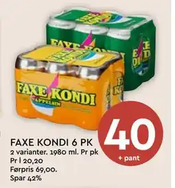 Coop Mega FAXE KONDI 6 PK tilbud