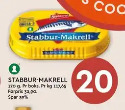 Coop Mega STABBUR-MAKRELL tilbud