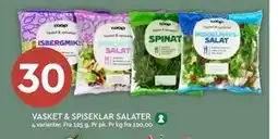 Coop Mega VASKET & SPISEKLAR SALATER tilbud
