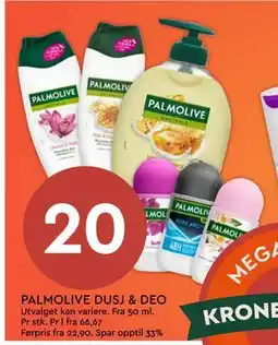 Coop Mega PALMOLIVE DUSJ & DEO tilbud