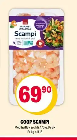 Coop Extra COOP SCAMPI tilbud